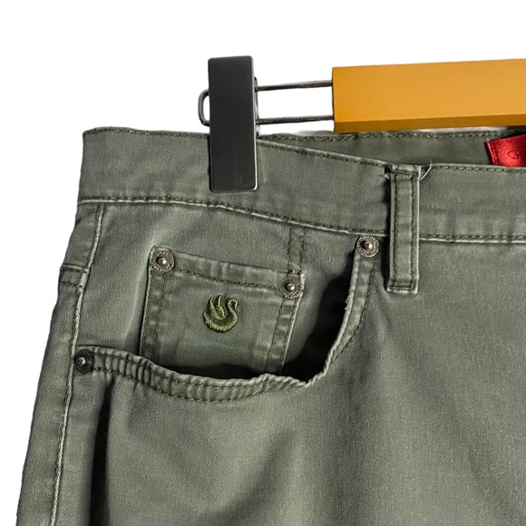 Gloria Vanderbilt Jeans Women's Green Khaki Slim Straight Jeans - Picture 3 of 10